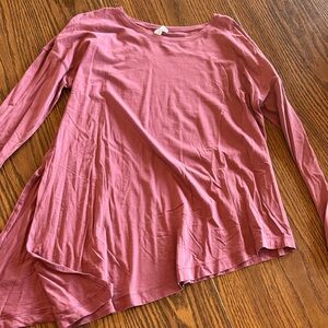 Women's Pink Long Sleeve Top